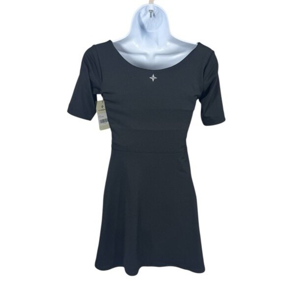 Tuckernuck Sport Rosemary Dress Black Step In Athletic NWT Size S Tennis Prep - Picture 5 of 12